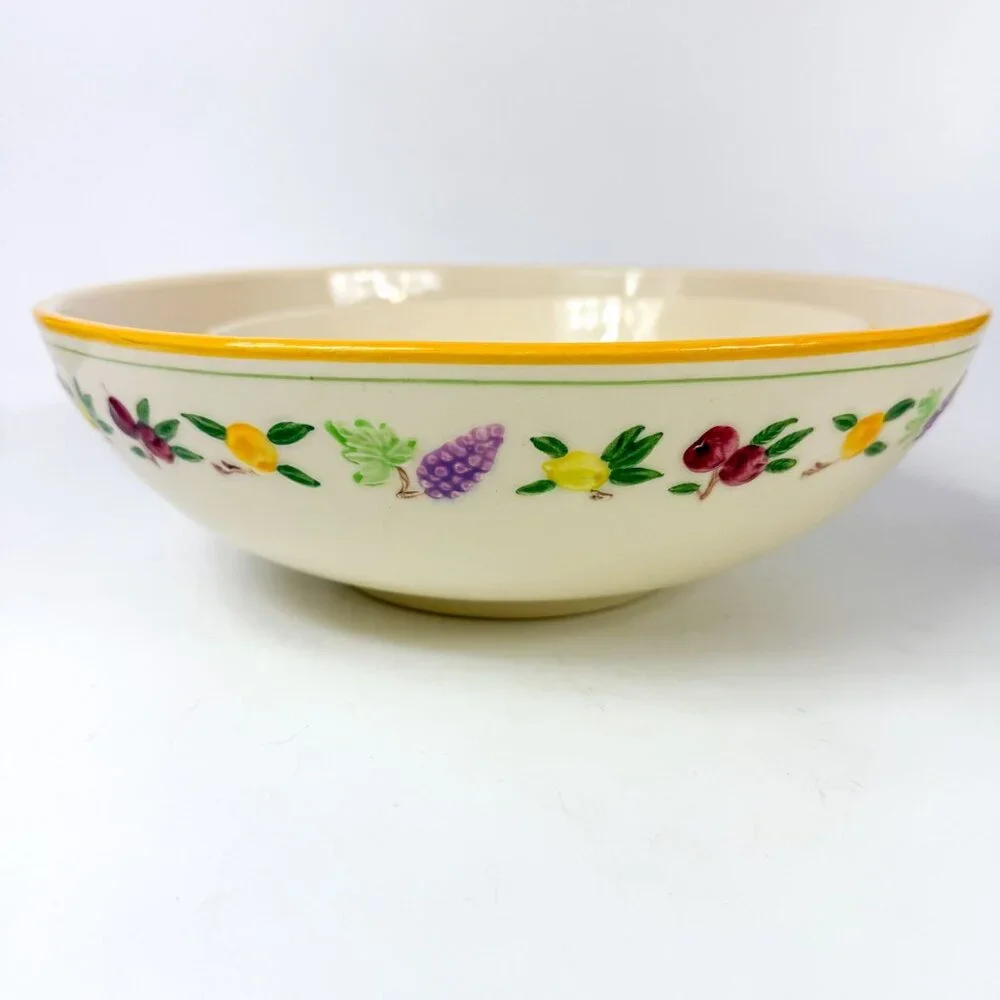 Franciscan Small Fruit Earthenware Salad Serving Bowls Set Of 2